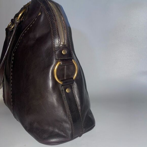 Authentic Yves Saint Laurent Brown Muse Leather Satchel - Picture 3 of 16